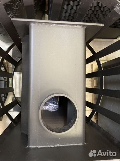 Печь для бани с панорамным стеклом до 18м3