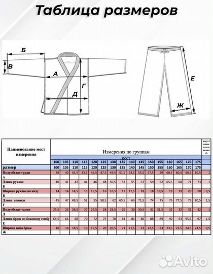Кимоно для дзюдо 175/180
