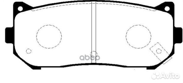 Колодки тормозные зад KIA spectra/shuma/carens