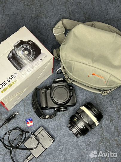 Зеркальный фотоаппарат canon 650d