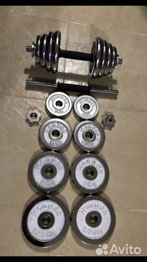 Хромированные гантели