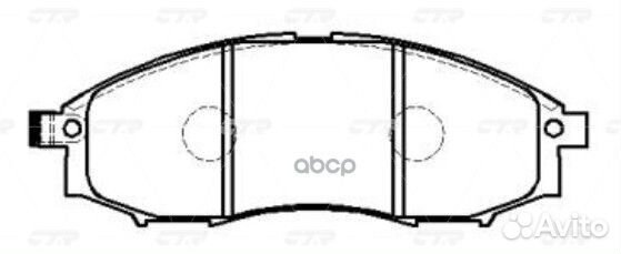 CKN-11 Колодки тормозные дисковые перед G