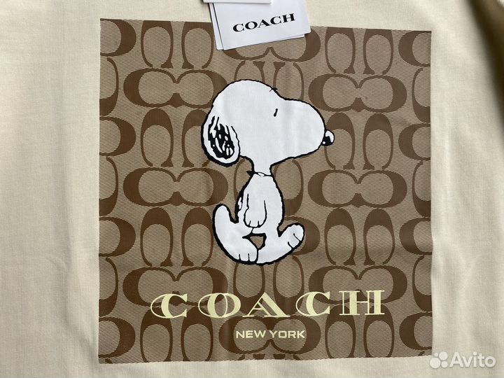 Футболка Coach женская snoopy