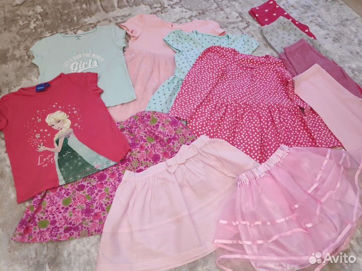 Детские вещи на девочку 2-4 года 17 шт