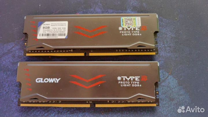 Оперативная память DDR4 3200 PC4-25600 RGB Gloway
