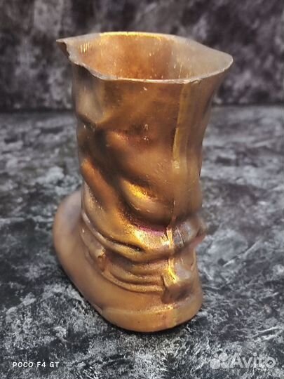 Сапог пепельница куса касли каслинское литье СССР