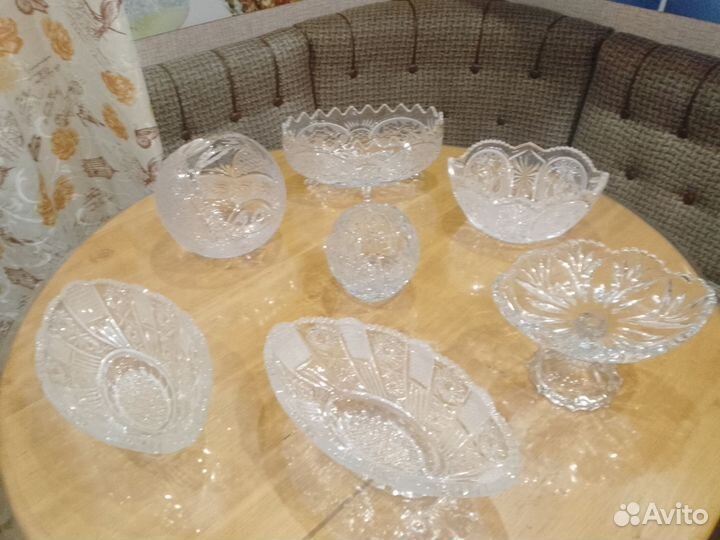 Хрусталь стекло салатники и другое СССР