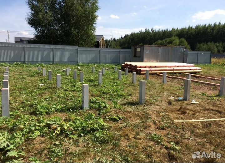 Фундамент на жб сваях