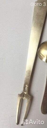 Вилка для лимона серебро