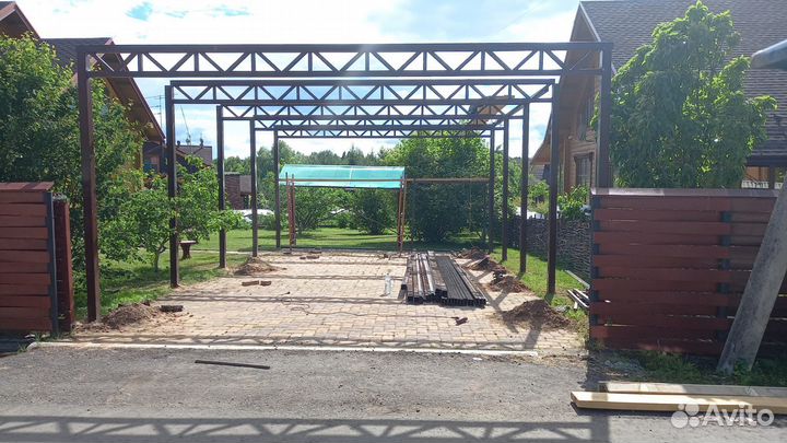 Строительство заборов под ключ навесы, ворота