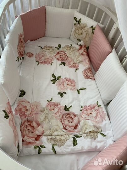 Детская кроватка трансформер с маятником