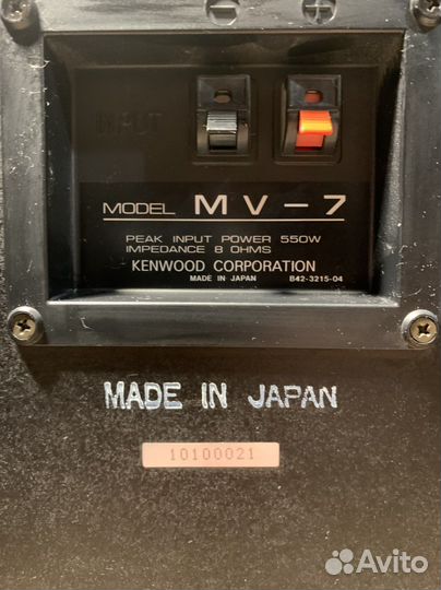 Колонки Kenwood MV-7 (Japan)
