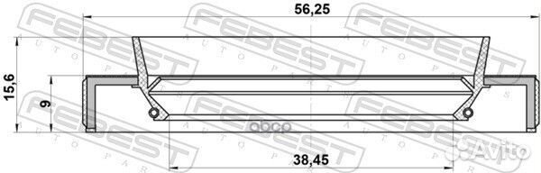 95HBY-40560916R сальник привода 40х56х9/15.6 T