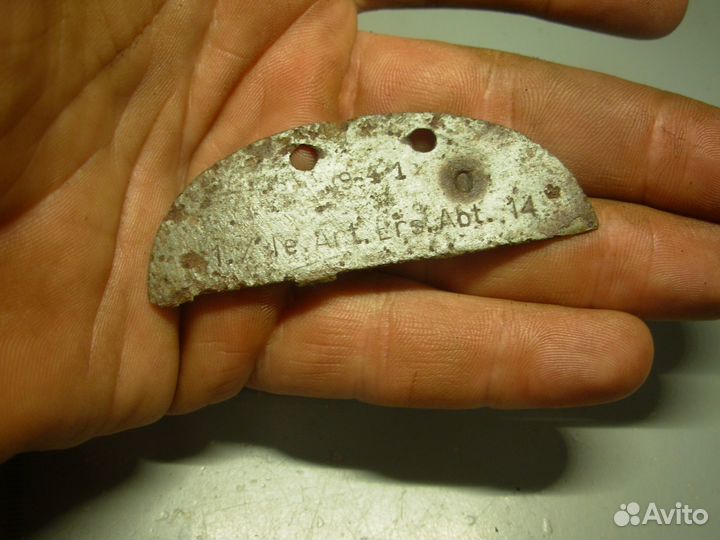 Смертный жетон лоз Германия Артиллерия Оригинал