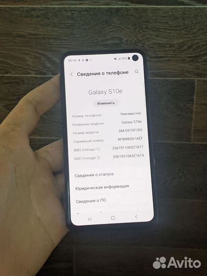 Samsung Galaxy S10e, 6/128 ГБ