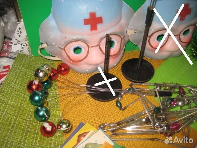 Винтаж новогодние игрушки.маски.флажки из СССР