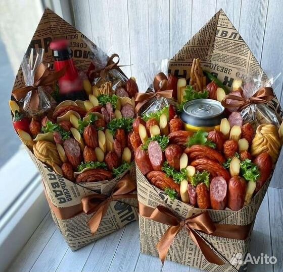 Мужские букеты съедобные