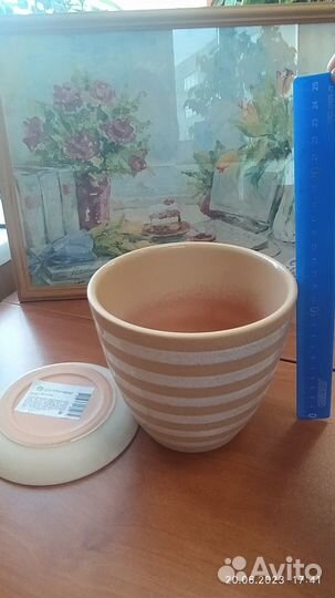 Горшок цветочный керамический