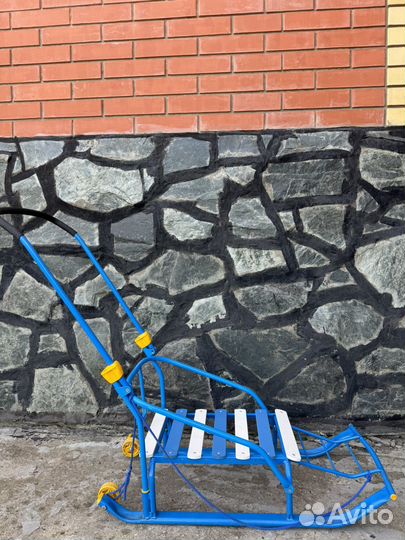 Детская коляска, сани и велосипед