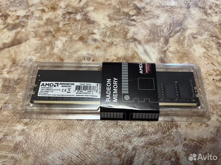 Новая оперативная память DDR4 AMD 8gb 3200MHz