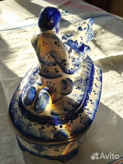 Шкатулка Гжель