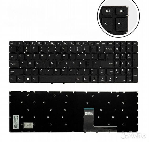 Клавиатура Lenovo IdeaPad V110-15AST, V110-15IAP