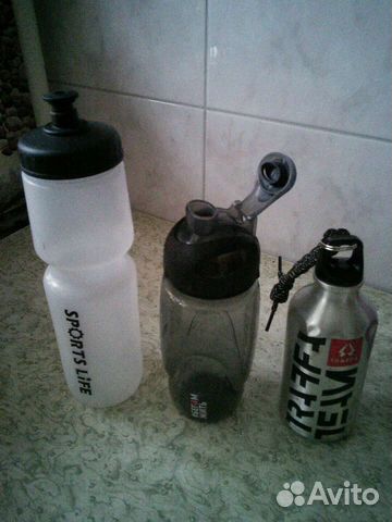 Фляги бутылки для воды 0,3 0,5 и 0,75 л