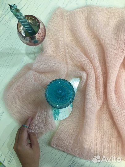 Паутинка из мохера на шелке