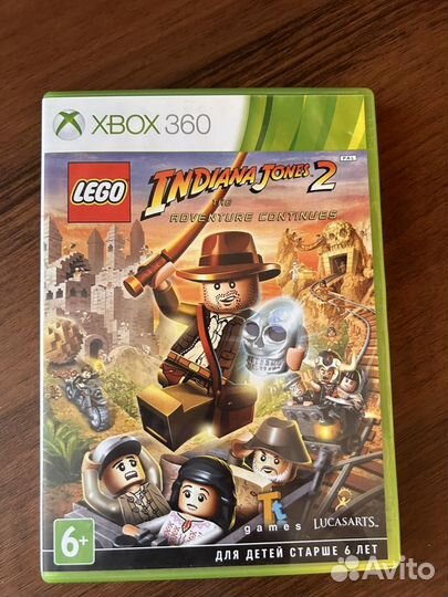 Диски на xbox 360 Lego indiana jones 2