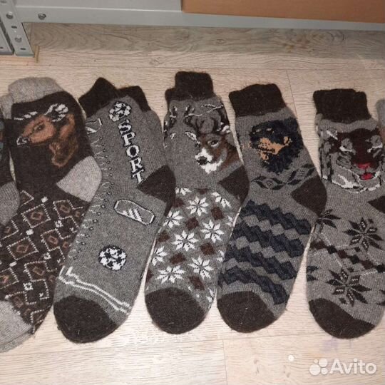 Носки мужские из овечий шерсти