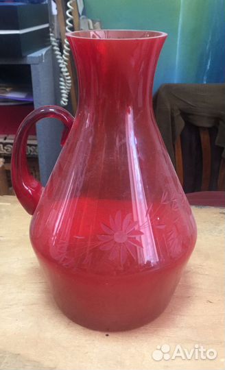 Посуда цветное стекло времен СССР