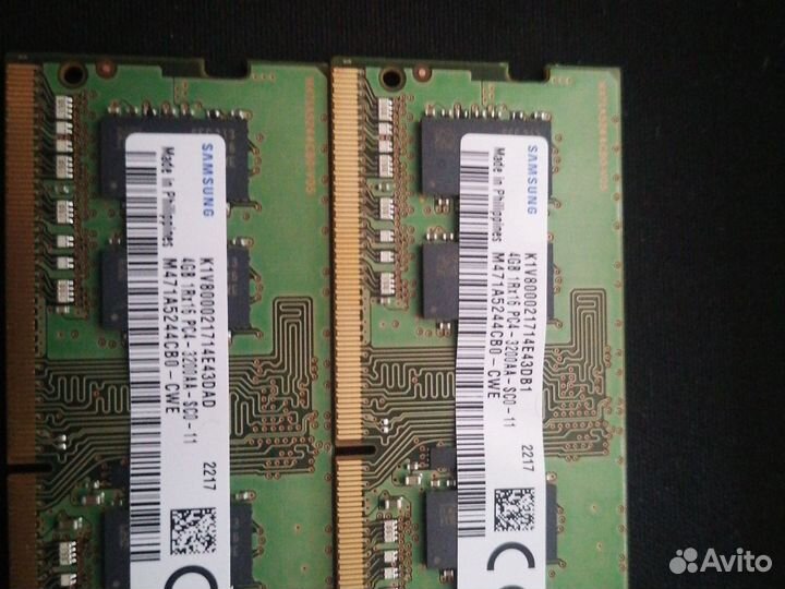 Оперативная память ddr4 8gb 3200 от Samsung
