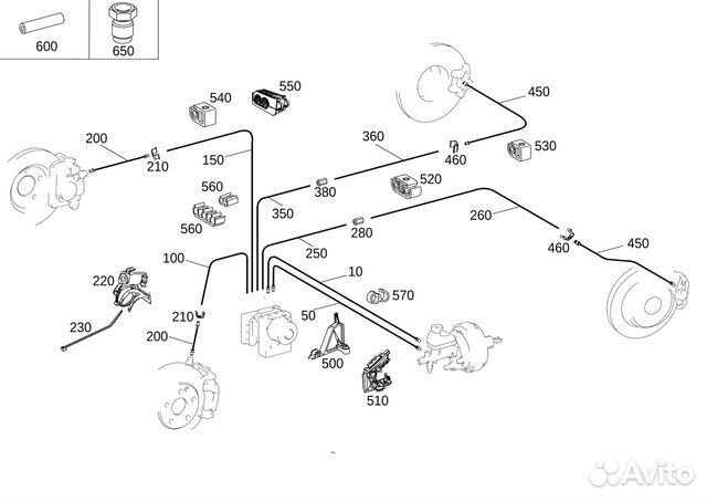 Шланг тормозной Новое / Оригинал