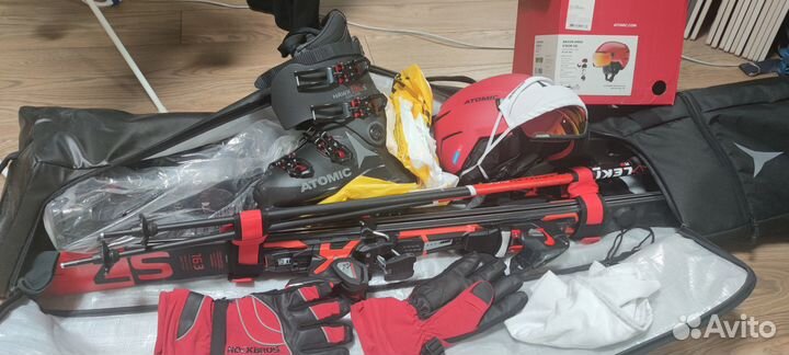 Горные лыжи atomic redster s7 комплект