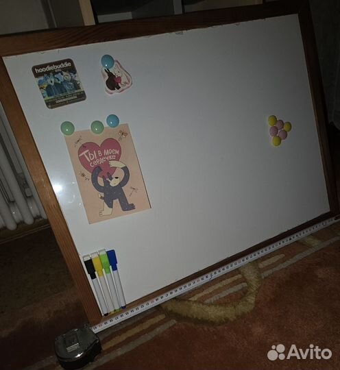 Доска магнитно-маркерная 45х60 см Attache Wood лак