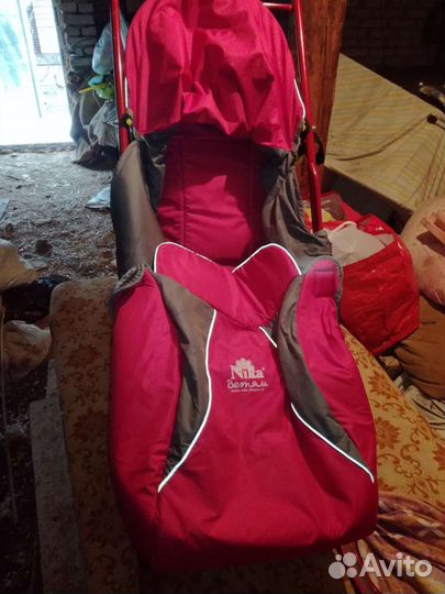 Санки детские с колесиками