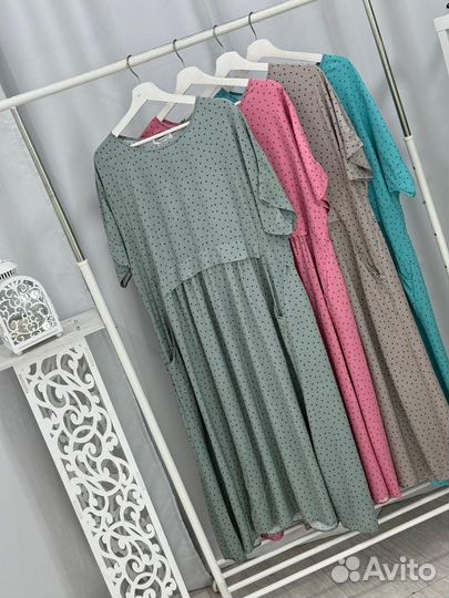Плать штапель 52-54-56-58-60