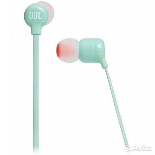 Беспроводные наушники jbl T110 вт,бирюзовый