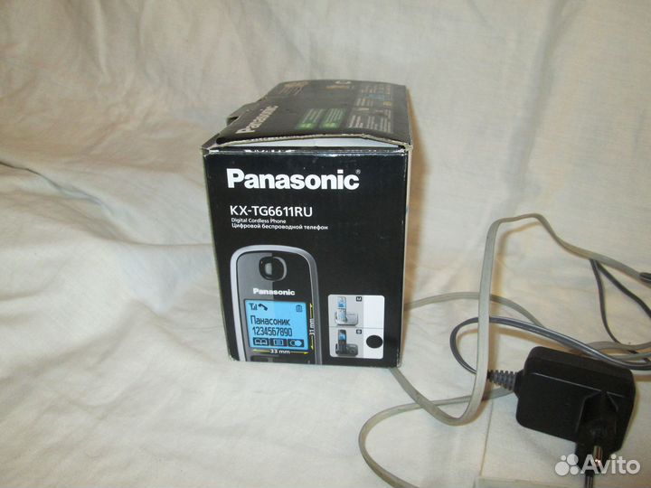 Телефон беспроводной Panasonic KX-TG6611RU dect