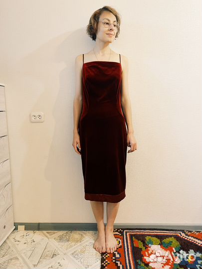 Бархатное платье