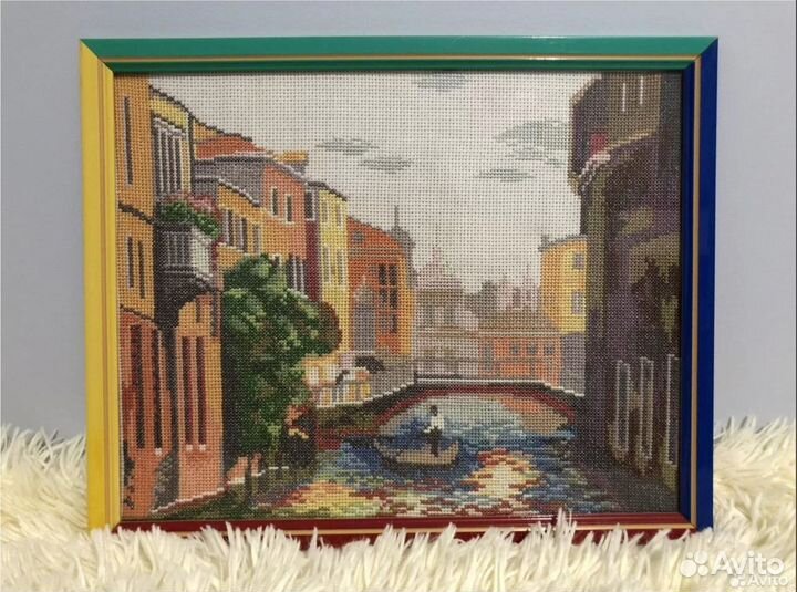 Вышитая картина «Утро в Венеции»