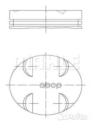 005 24 00 поршень 92.9x50.83x22 (1) MB X164/W2