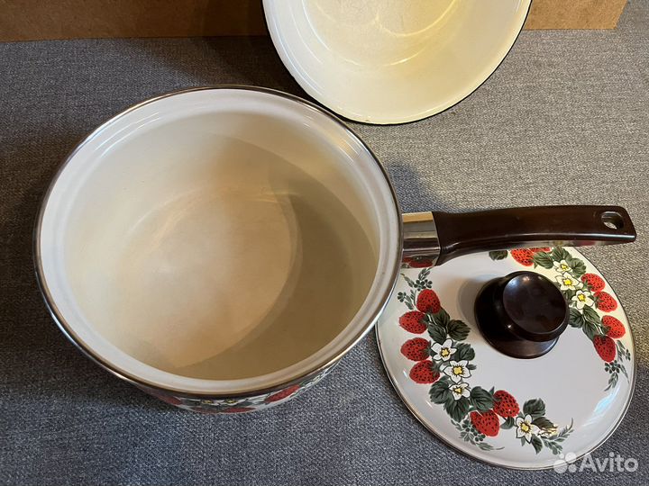 Посуда эмалированная, нержавейка СССР, крышки