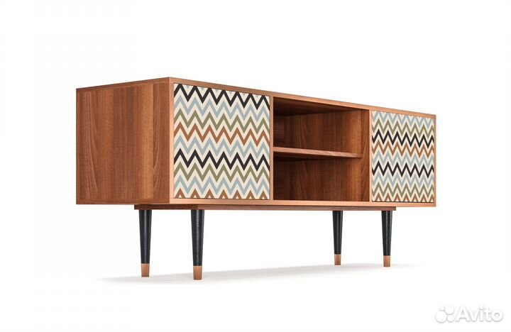 Тв-тумба T2 - Орех - Bright Ripple