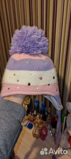 Шапка для девочки зимняя