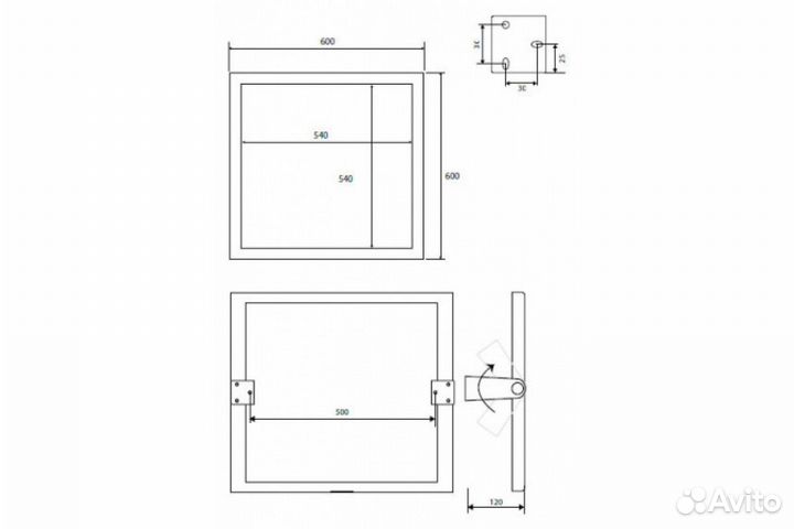 Зеркало Bemeta Help 301401044 белый