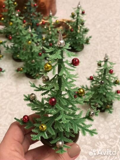 Игрушка новогодняя елочка СССР 12 см
