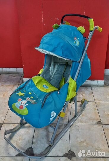 Детские санки коляска