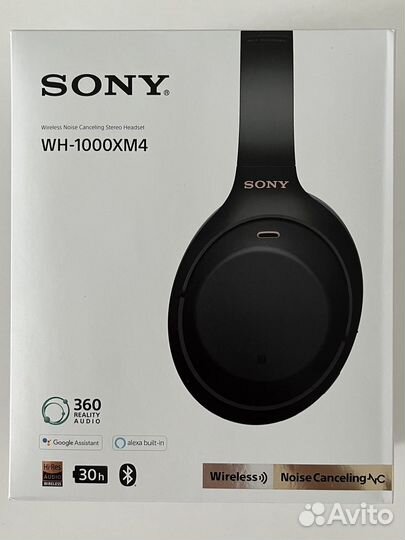 Беспроводные наушники Sony WH-1000XM4, черный