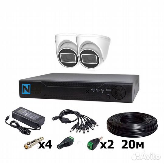 Готовый комплект видеонаблюдения +для дачи